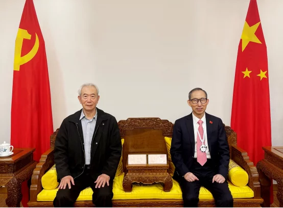 中国国际文化传播中心执行主席龙宇翔与国际洪门世界总会主席刘沛勋在北京会见